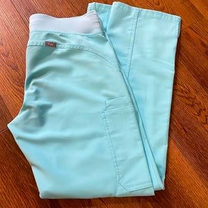Figs LIMITED EDITION Neon Blue Kade Cargo Scrub Pant S